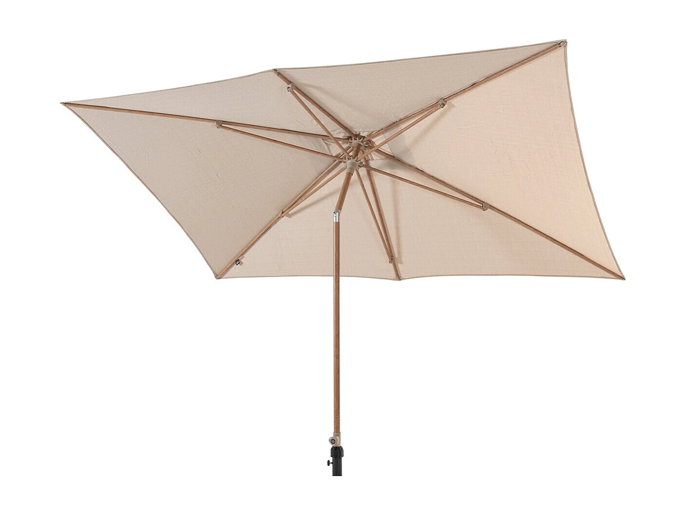 4 Seasons Azzurro stokparasol 200 x 300 cm frame woodlook - doek sand
