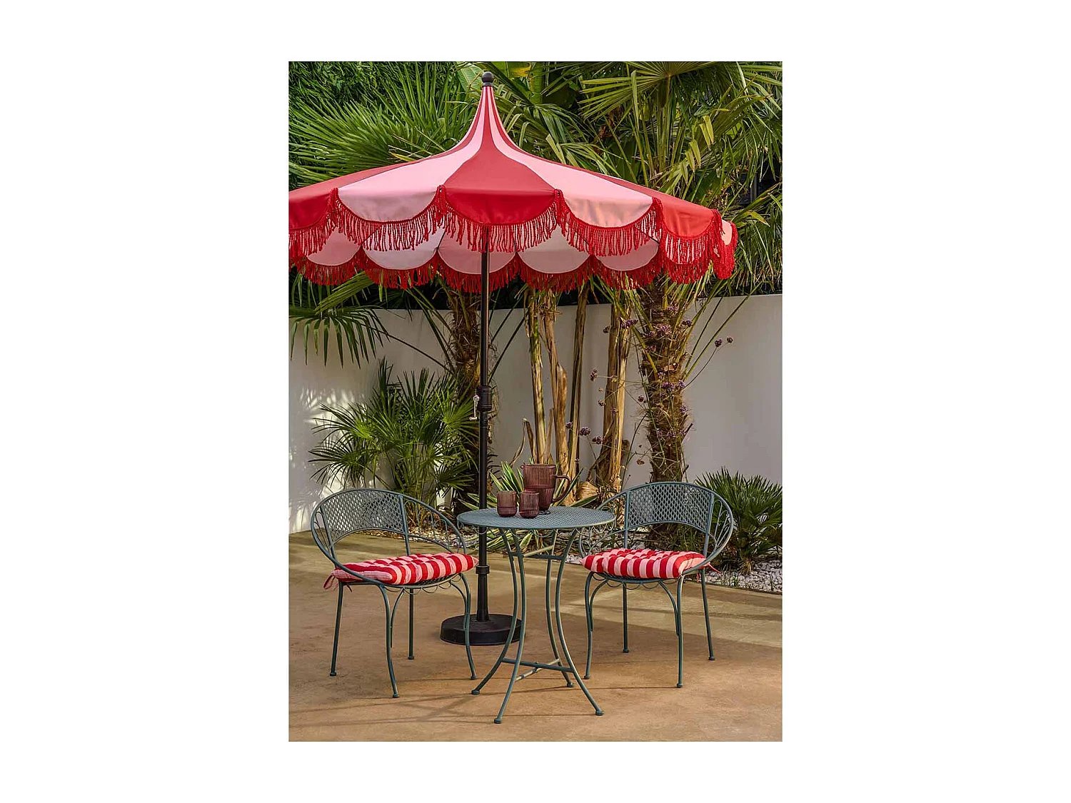 Edelman Kim stokparasol rood - Ø235 x 238 cm