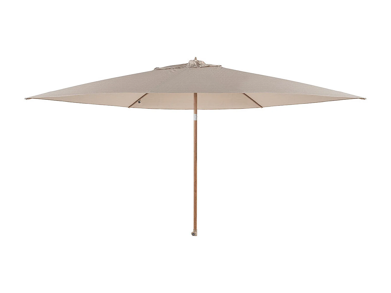 4 Seasons Azzurro stokparasol Ø300 cm sand solefin - houtlook frame