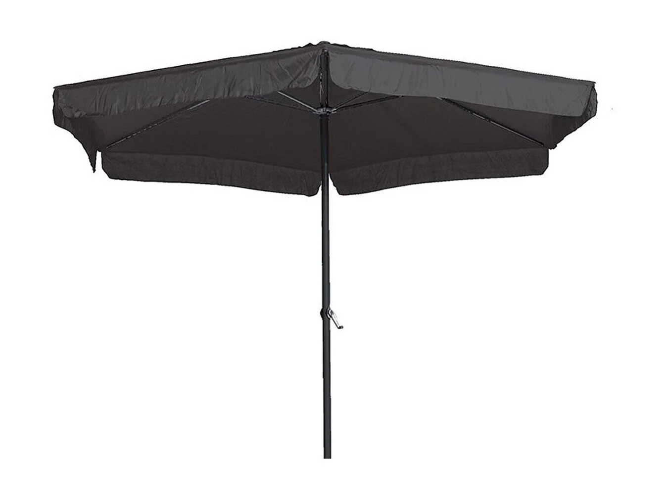 Garden Impressions Delta stokparasol Ø300 cm donker grijs incl 40 kg Cosmo parasolvoet en parasolhoes