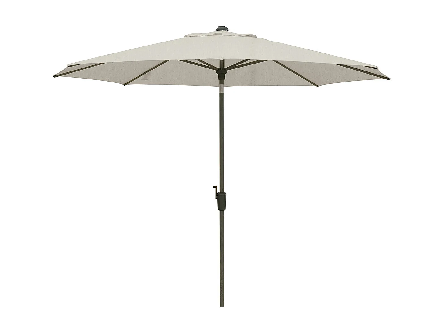 Madison Lisbon stokparasol Ø300 cm automatisch - mellow champagne olefin - chesnut kleurig frame