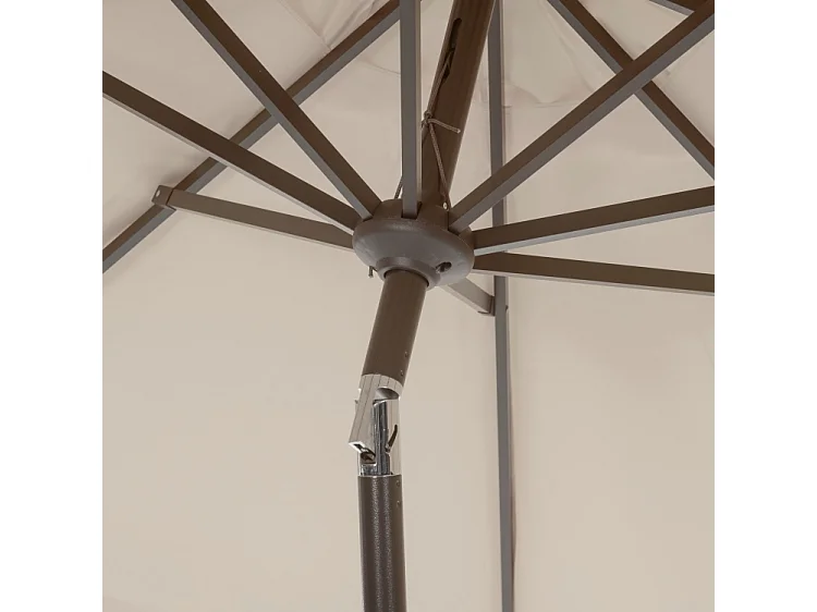 Parasol Beige/Blanc OPEN: 256 x 256 X 251 CLOSE: 15 x 15 x 251 - Valance