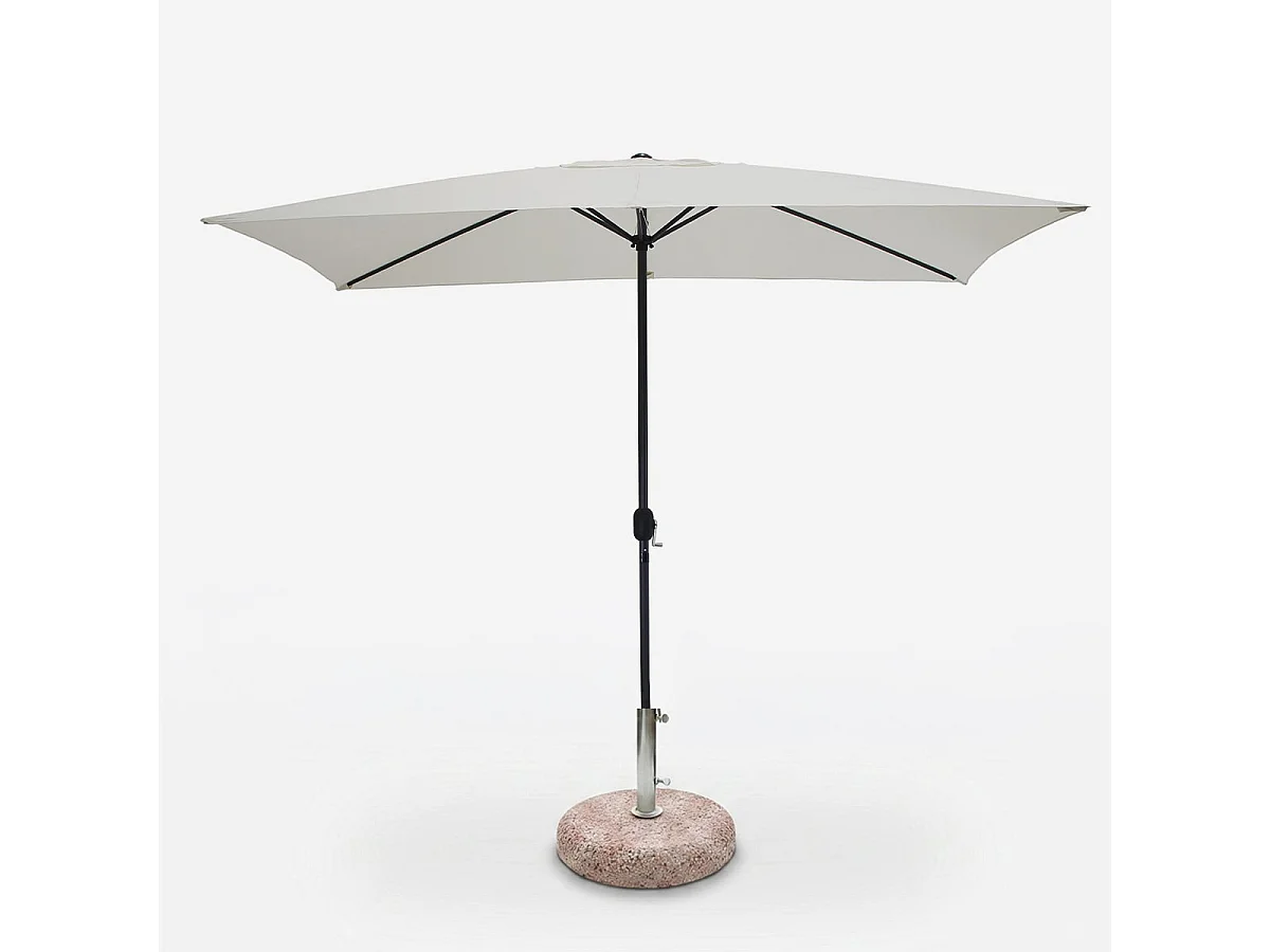 Rechteckiger Gartenschirm 300x200 cm - Ecrù