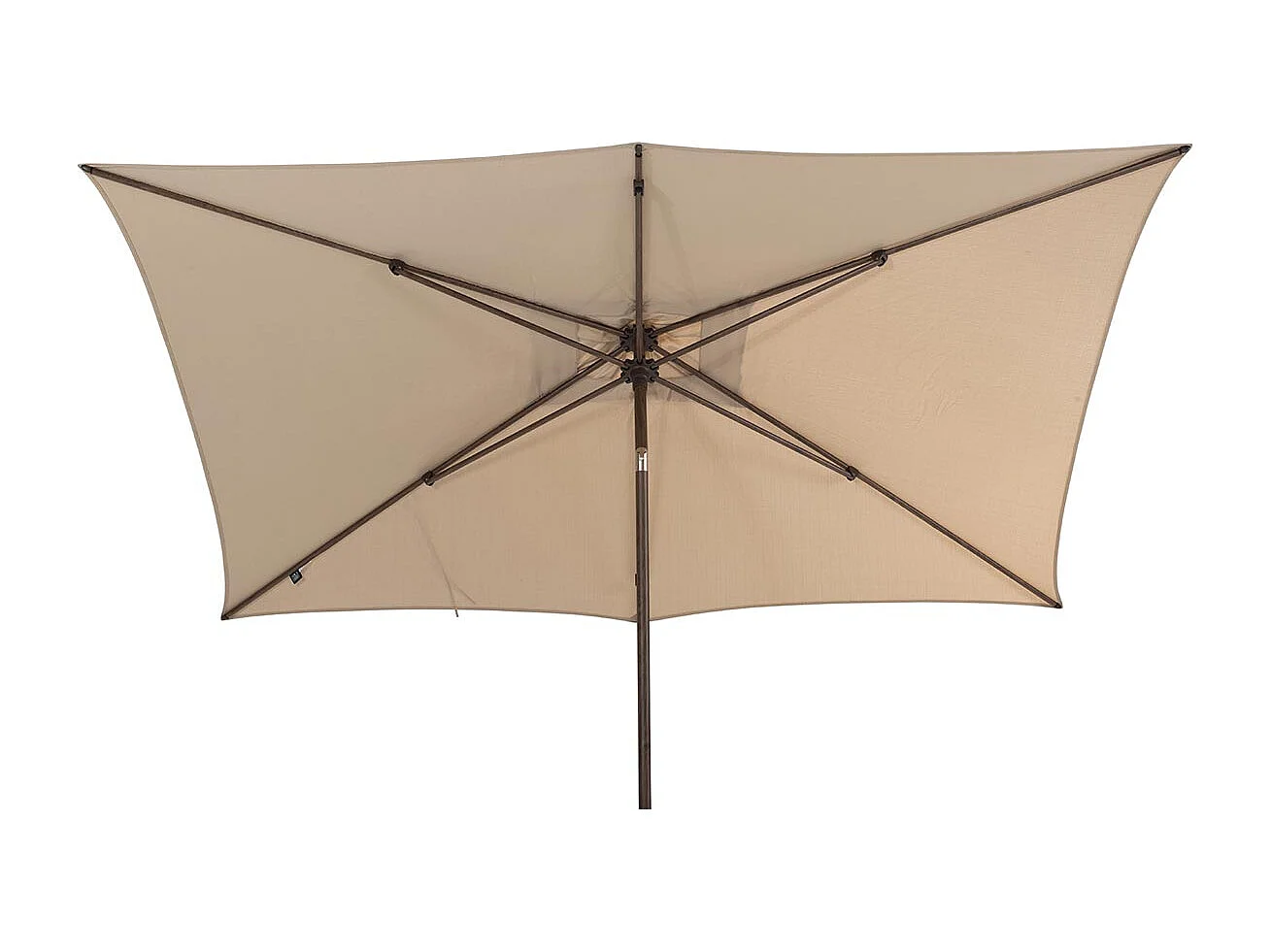 4 Seasons Azzurro stokparasol 200x300 cm beach solefin - Wenge frame