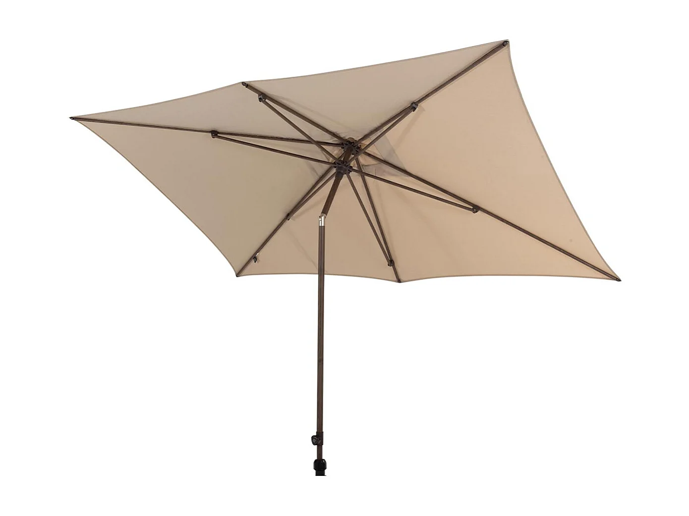 4 Seasons Azzurro stokparasol 200x300 cm beach solefin - Wenge frame