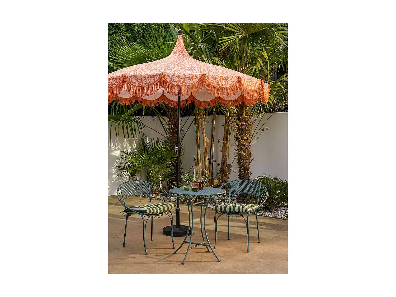 Edelman Kelly stokparasol oranje - Ø235 x 238 cm