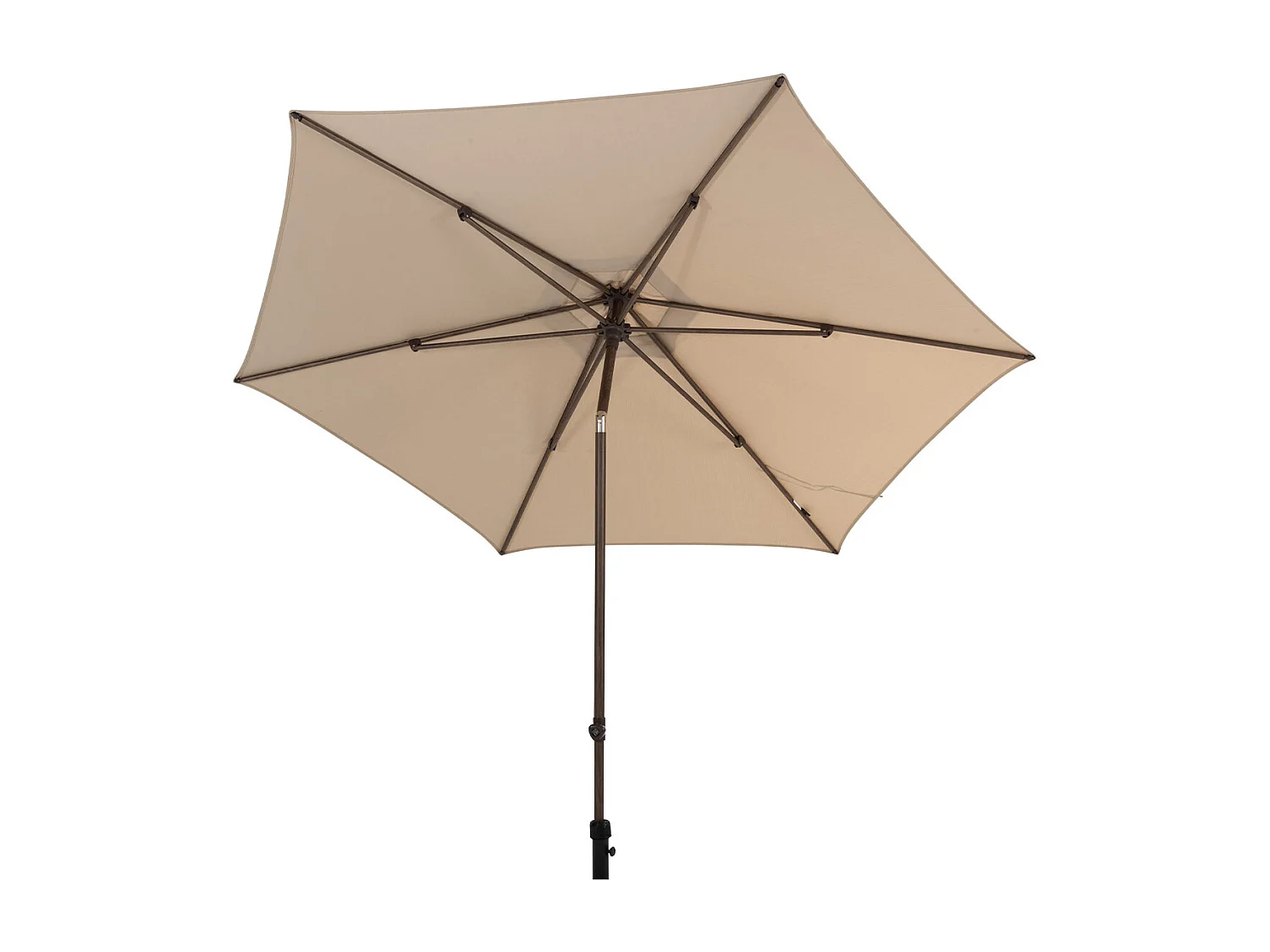 4 Seasons Azzurro stokparasol Ø300 cm beach solefin - Wenge frame