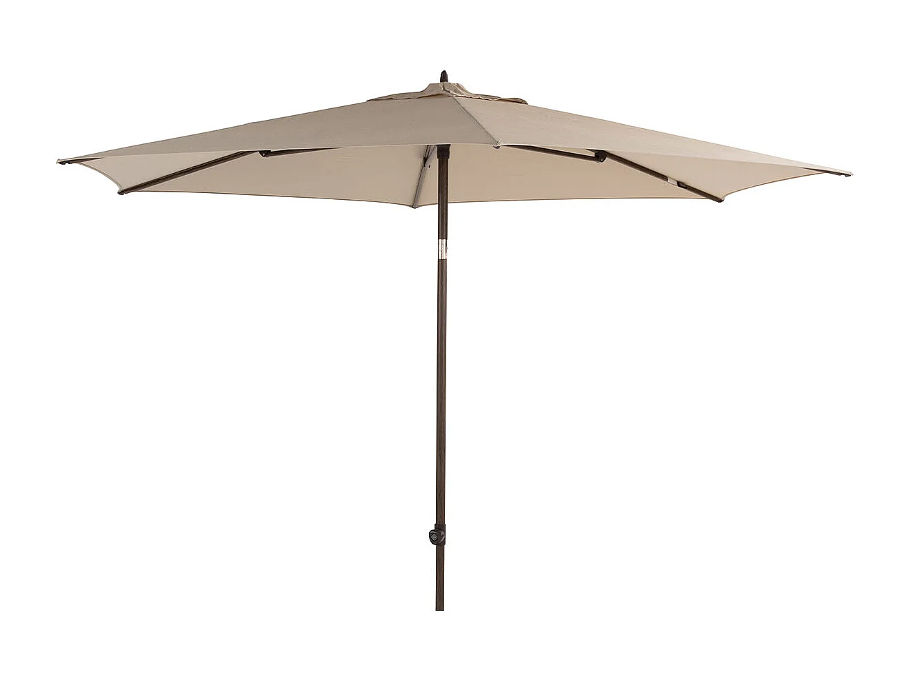 4 Seasons Azzurro stokparasol Ø300 cm beach solefin - Wenge frame