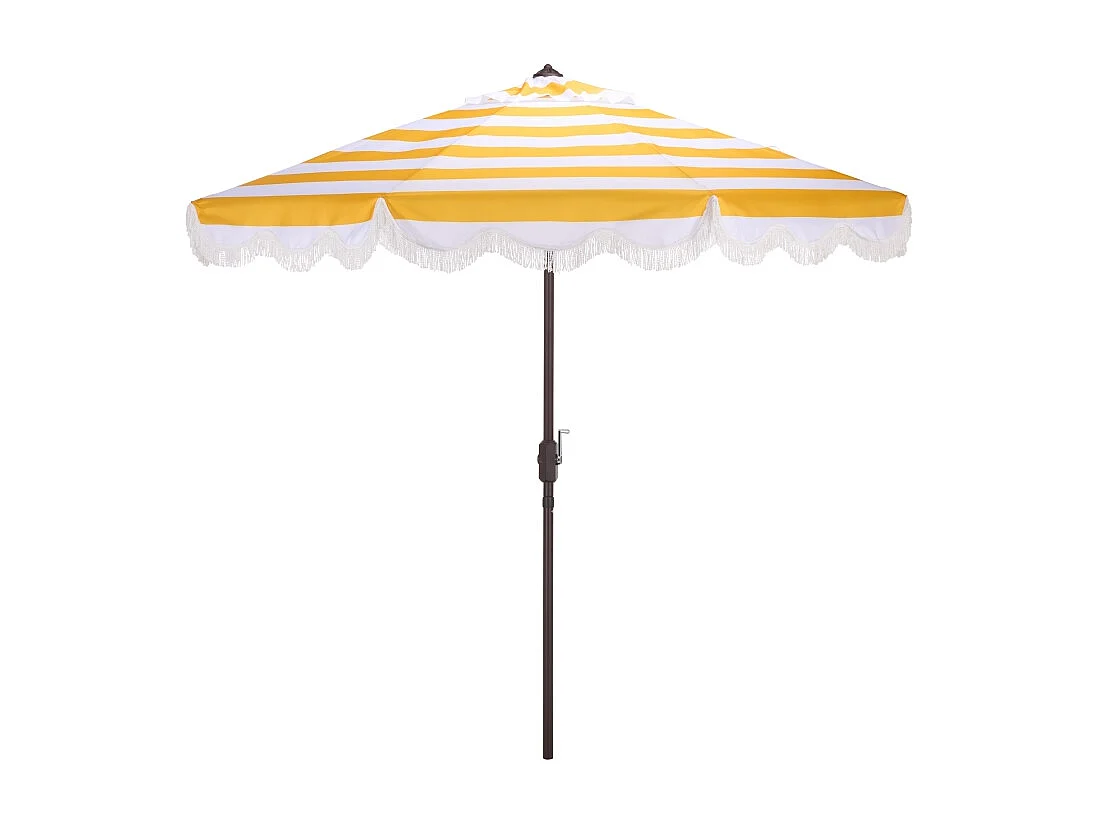 Parasol Rayure jaune OPEN: 256 x 256 X 251 CLOSE: 15 x 15 x 251 - Thomas