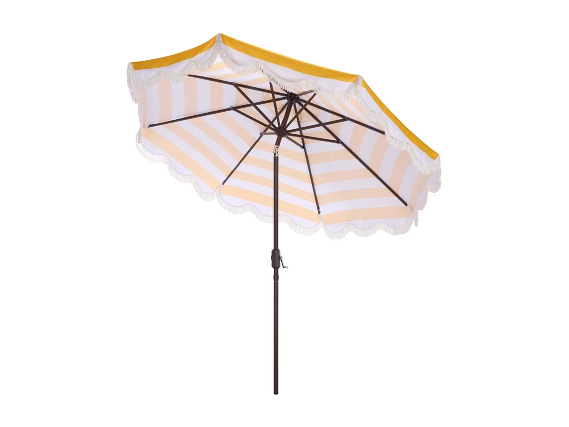 Parasol Rayure jaune OPEN: 256 x 256 X 251 CLOSE: 15 x 15 x 251 - Thomas