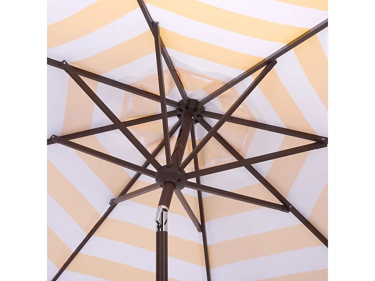 Parasol Rayure jaune OPEN: 256 x 256 X 251 CLOSE: 15 x 15 x 251 - Thomas