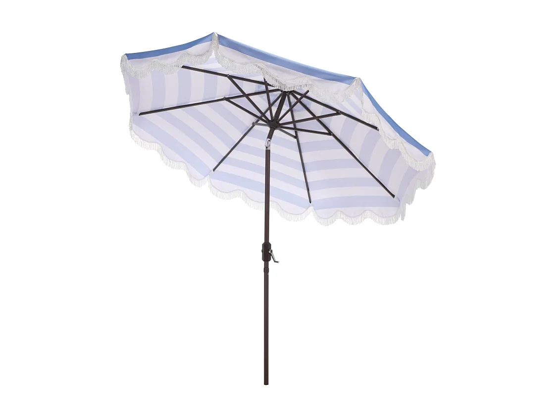Parasol Rayure bleu bébé OPEN: 256 x 256 X 251 CLOSE: 15 x 15 x 251 - Thomas
