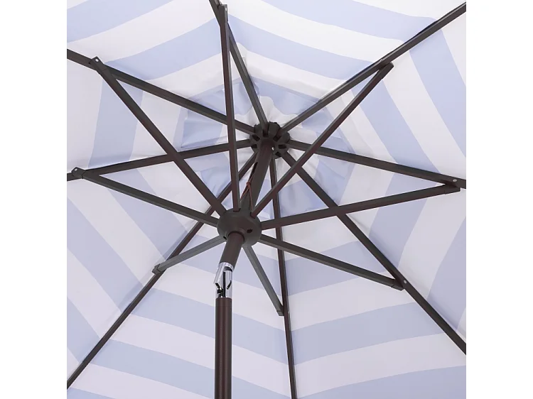 Parasol Rayure bleu bébé OPEN: 256 x 256 X 251 CLOSE: 15 x 15 x 251 - Thomas