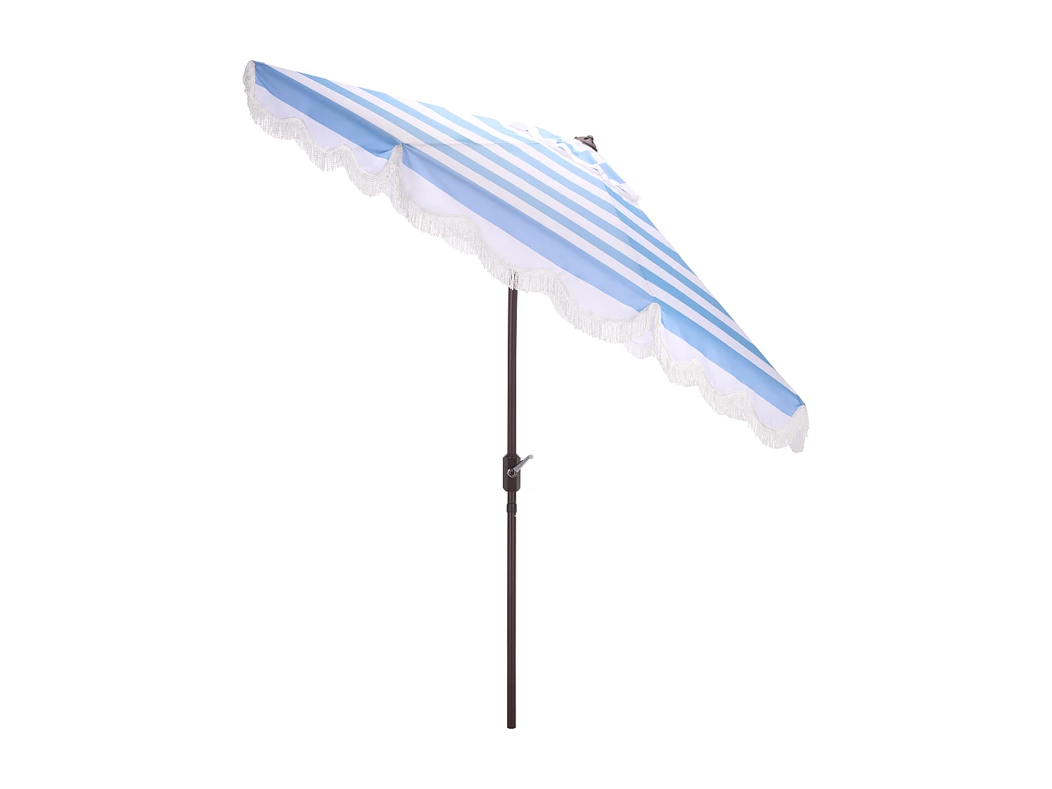 Parasol Rayure bleu bébé OPEN: 256 x 256 X 251 CLOSE: 15 x 15 x 251 - Thomas