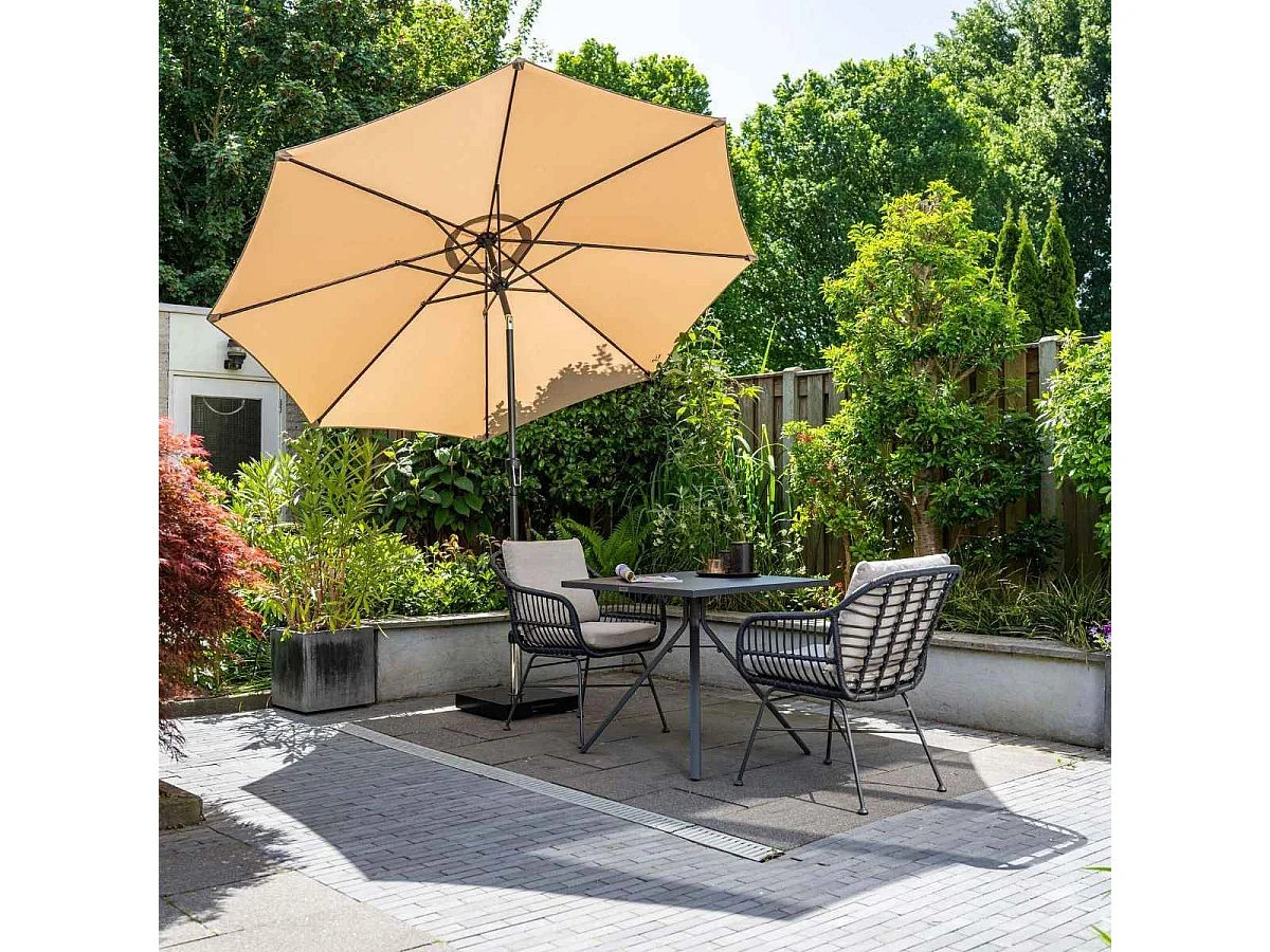 Parasol canne - Garden Impressions - Lotus - Ø300 cm - taupe