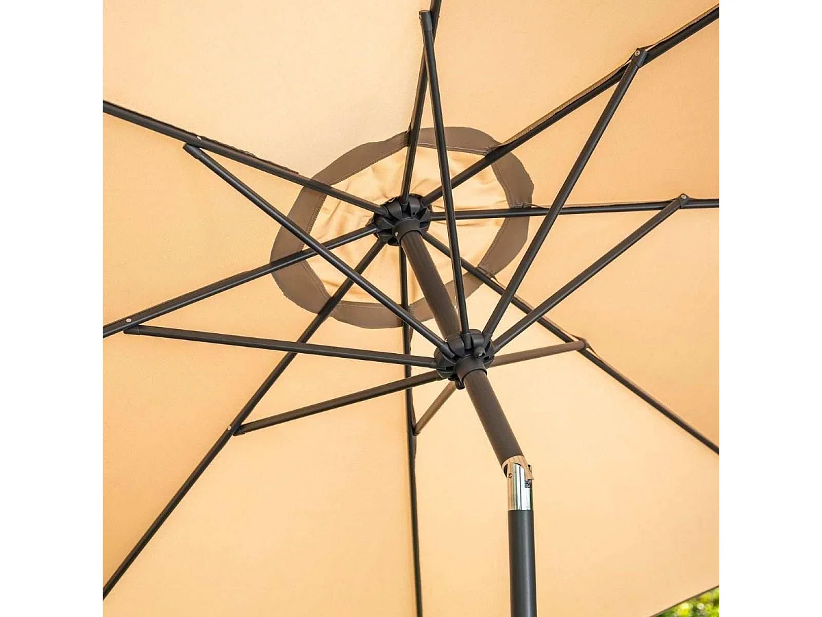 Parasol canne - Garden Impressions - Lotus - Ø300 cm - taupe