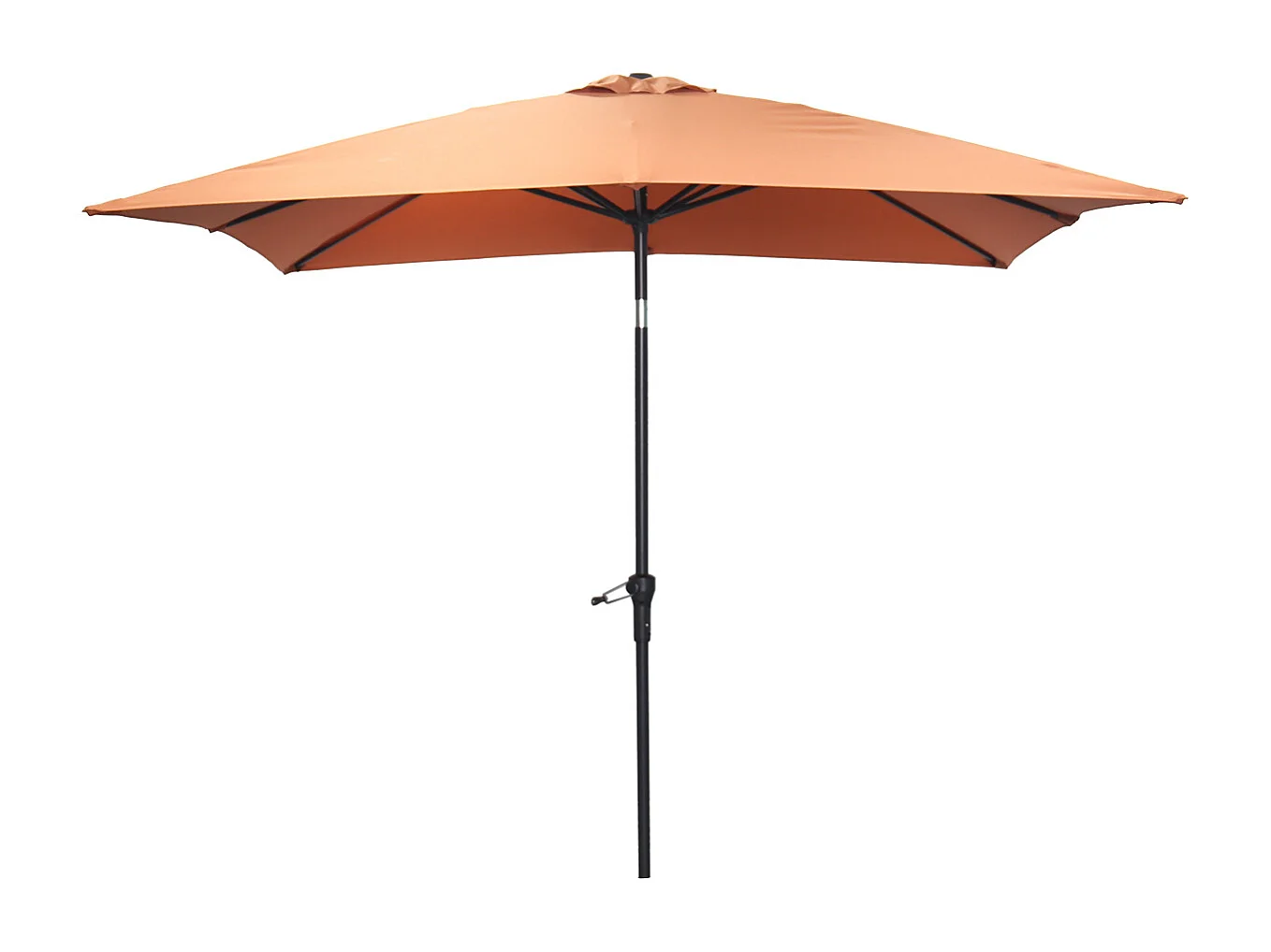 Garden Impressions Lotus stokparasol 250x250 cm - koper incl parasolhoes en 40 kg Eureka parasolvoet