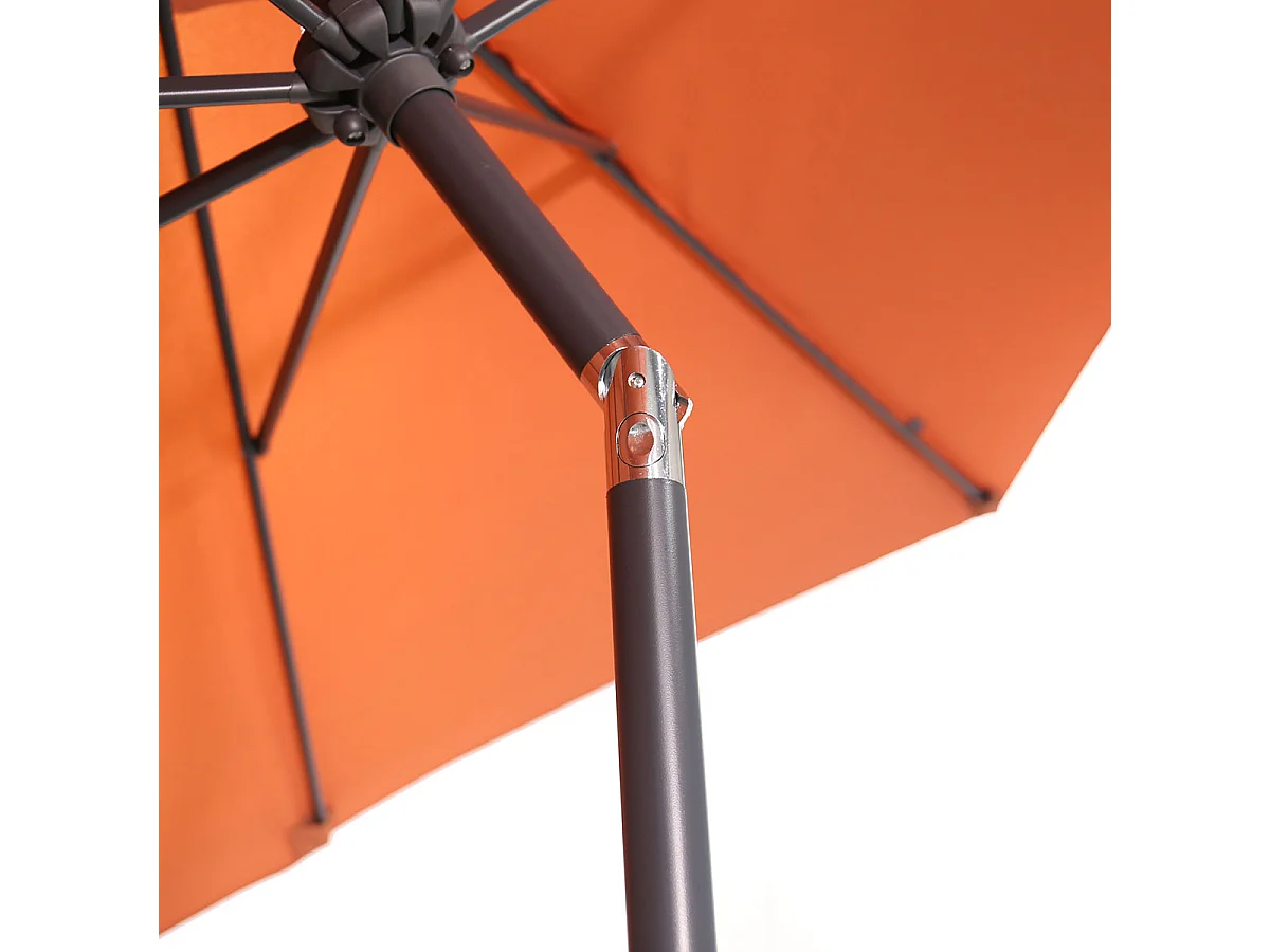 Garden Impressions Lotus stokparasol 250x250 cm - koper incl parasolhoes en 40 kg Eureka parasolvoet