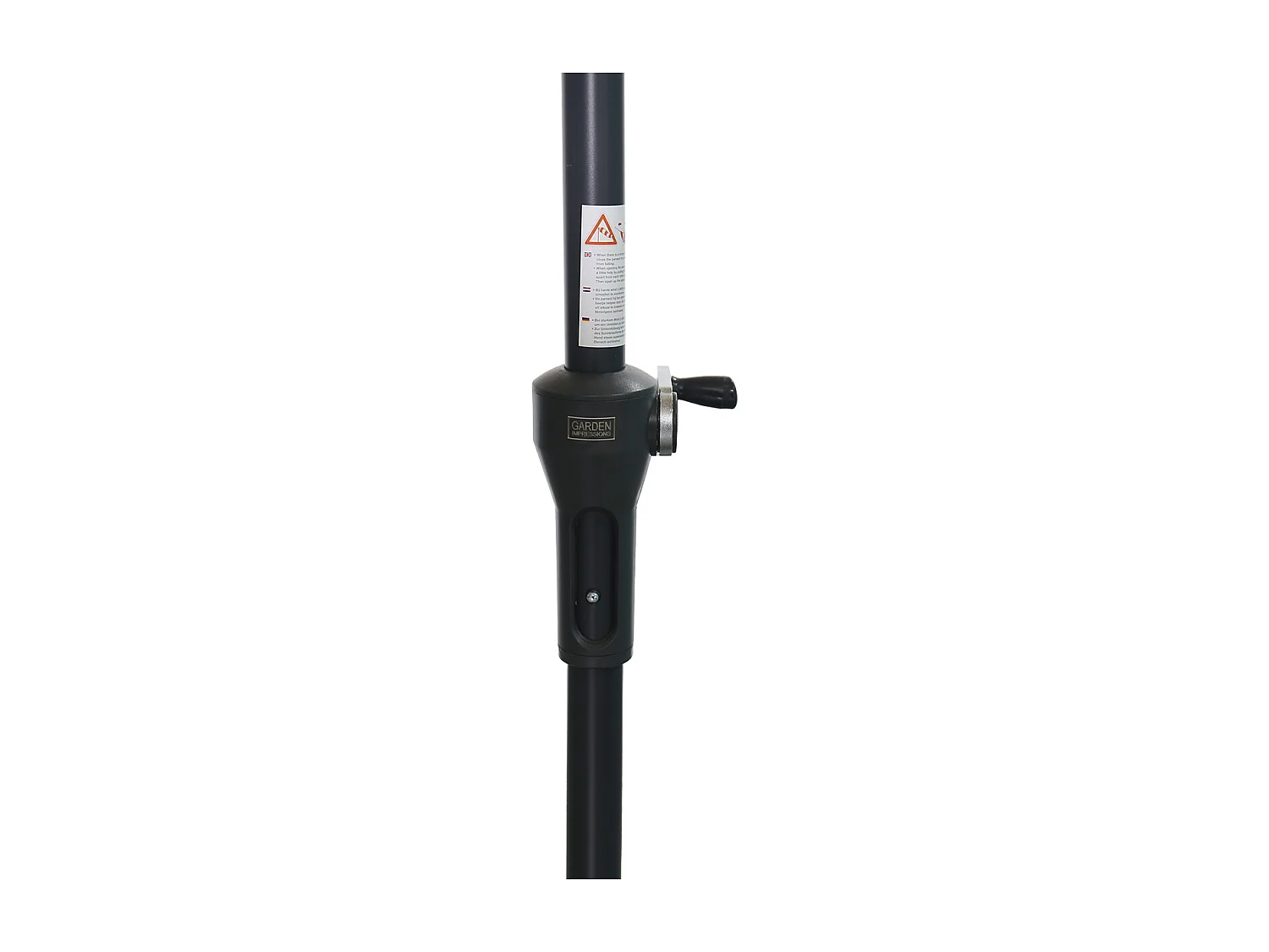 Garden Impressions Lotus stokparasol 250x250 cm - koper incl parasolhoes en 40 kg Eureka parasolvoet