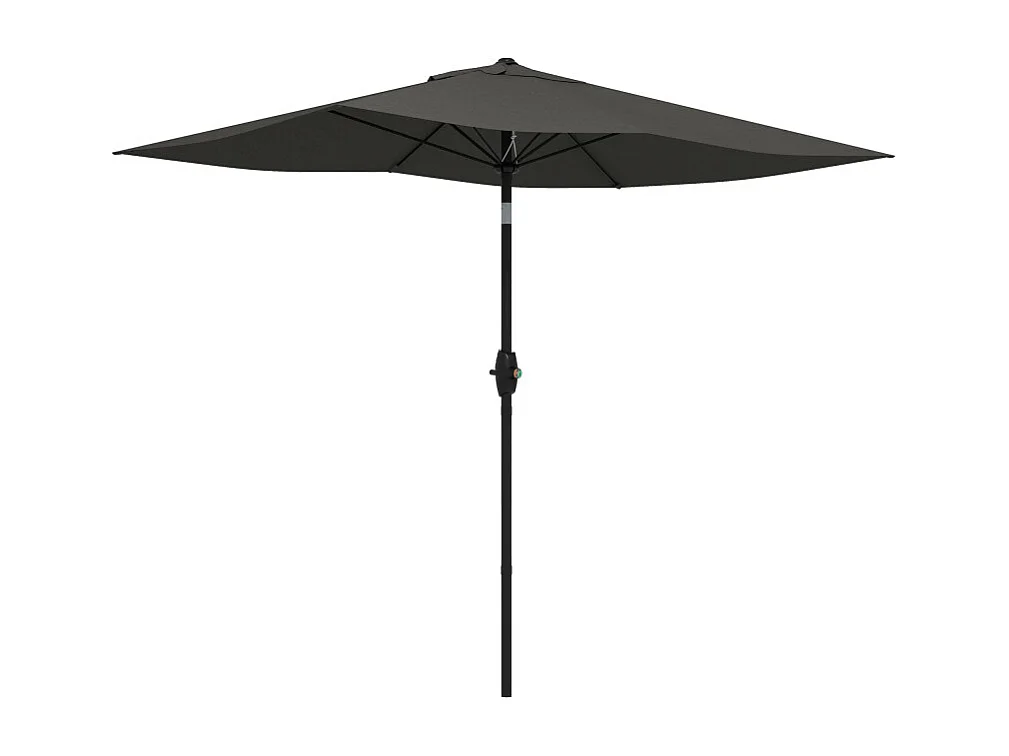 Parasol Ulmenbach Inclinable Jardin Terrasse Piscine Gris Anti-UV 50+ 2,9x2m