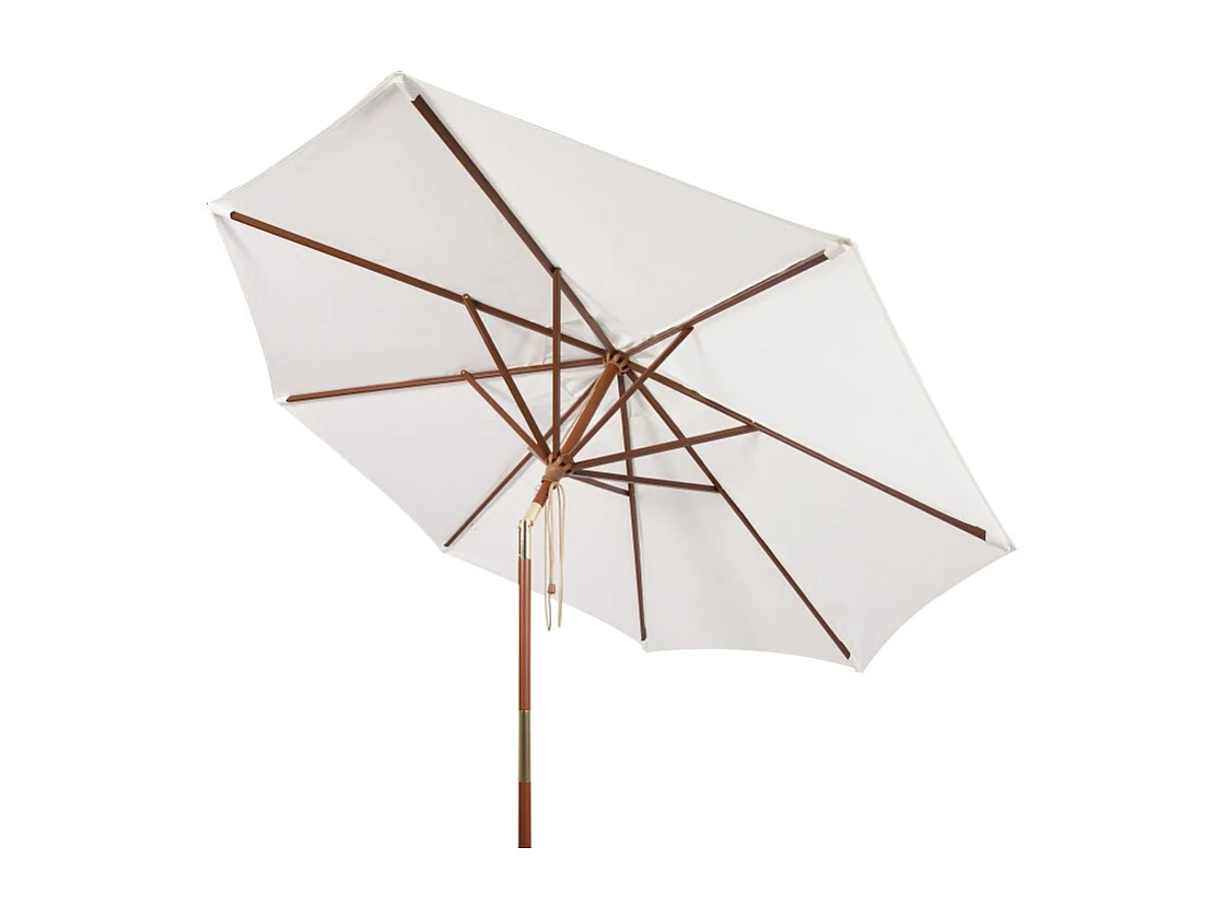 Parasol Ivoire OPEN: 268 x 268 x 251 CLOSE: 15.5 x 15.5 x 251 - Jonathan