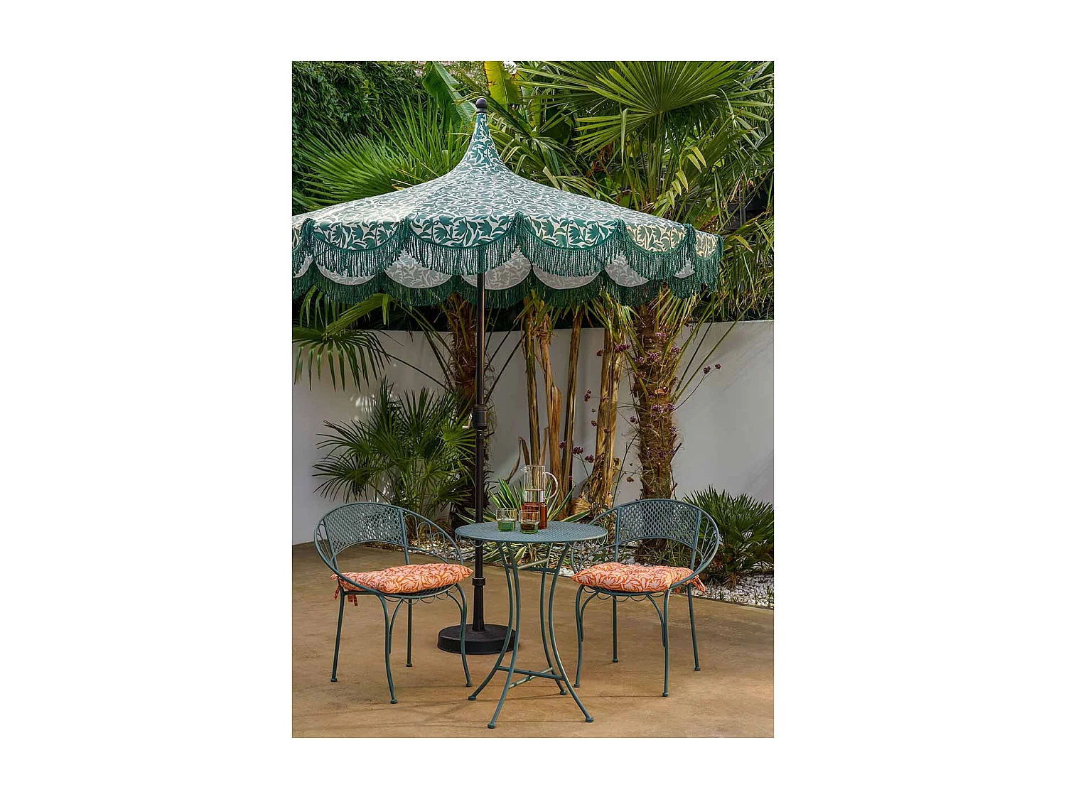 Edelman Kelly stokparasol donker groen - Ø235 x 238 cm