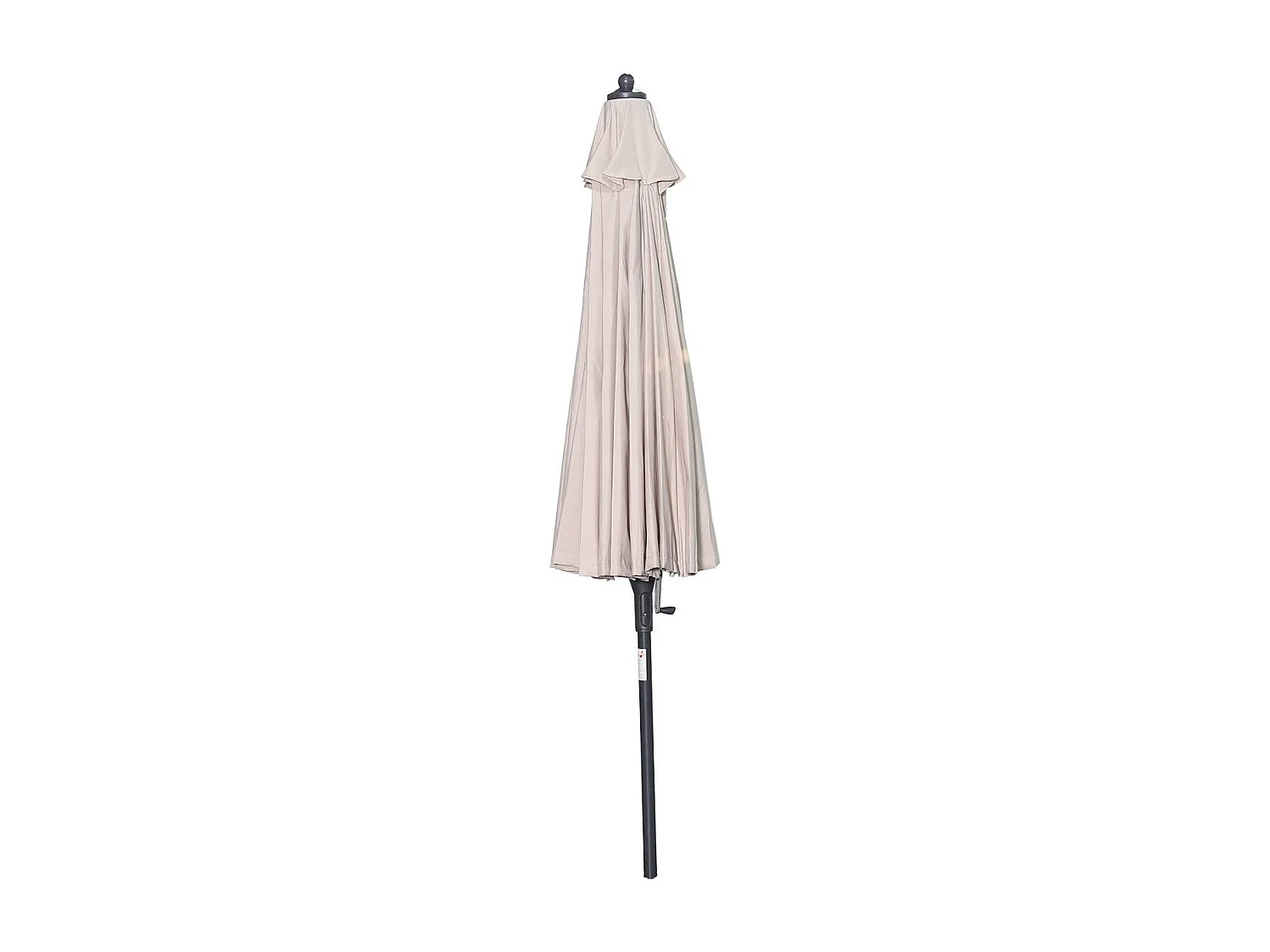 Parasol canne - Garden Impressions - Manilla - Ø250 cm - écru - avec housse et pied Cosmo 40 kg.