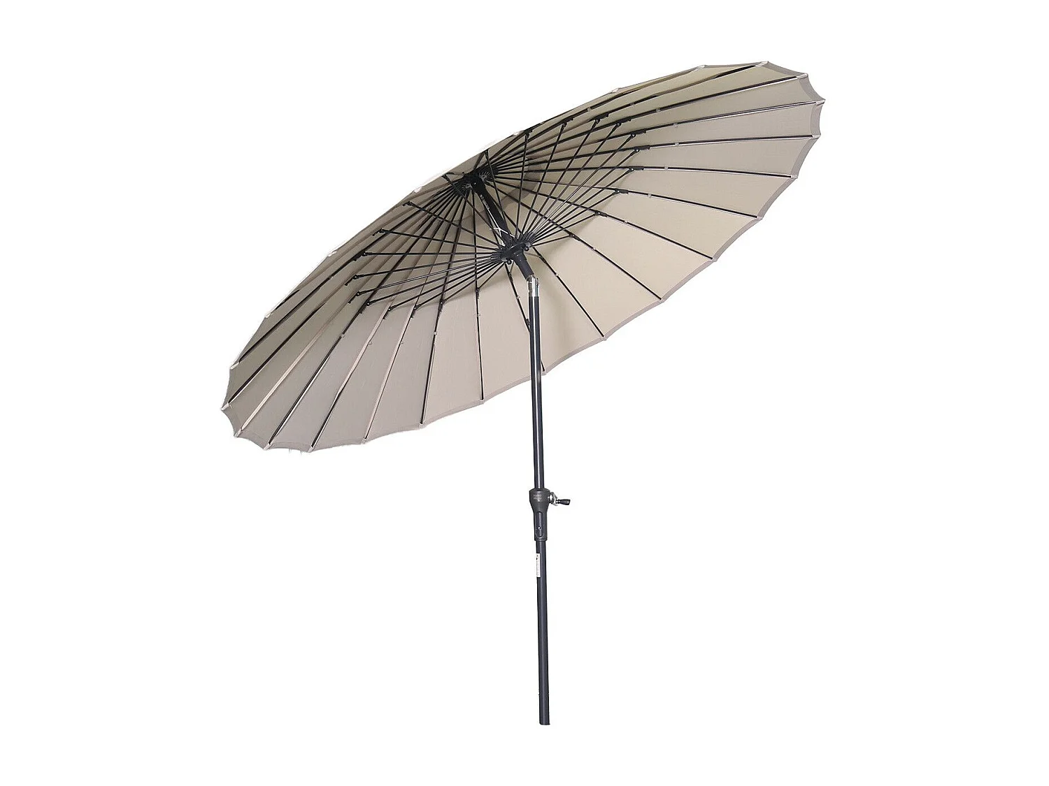 Parasol canne - Garden Impressions - Manilla - Ø250 cm - écru - avec housse et pied Cosmo 40 kg.