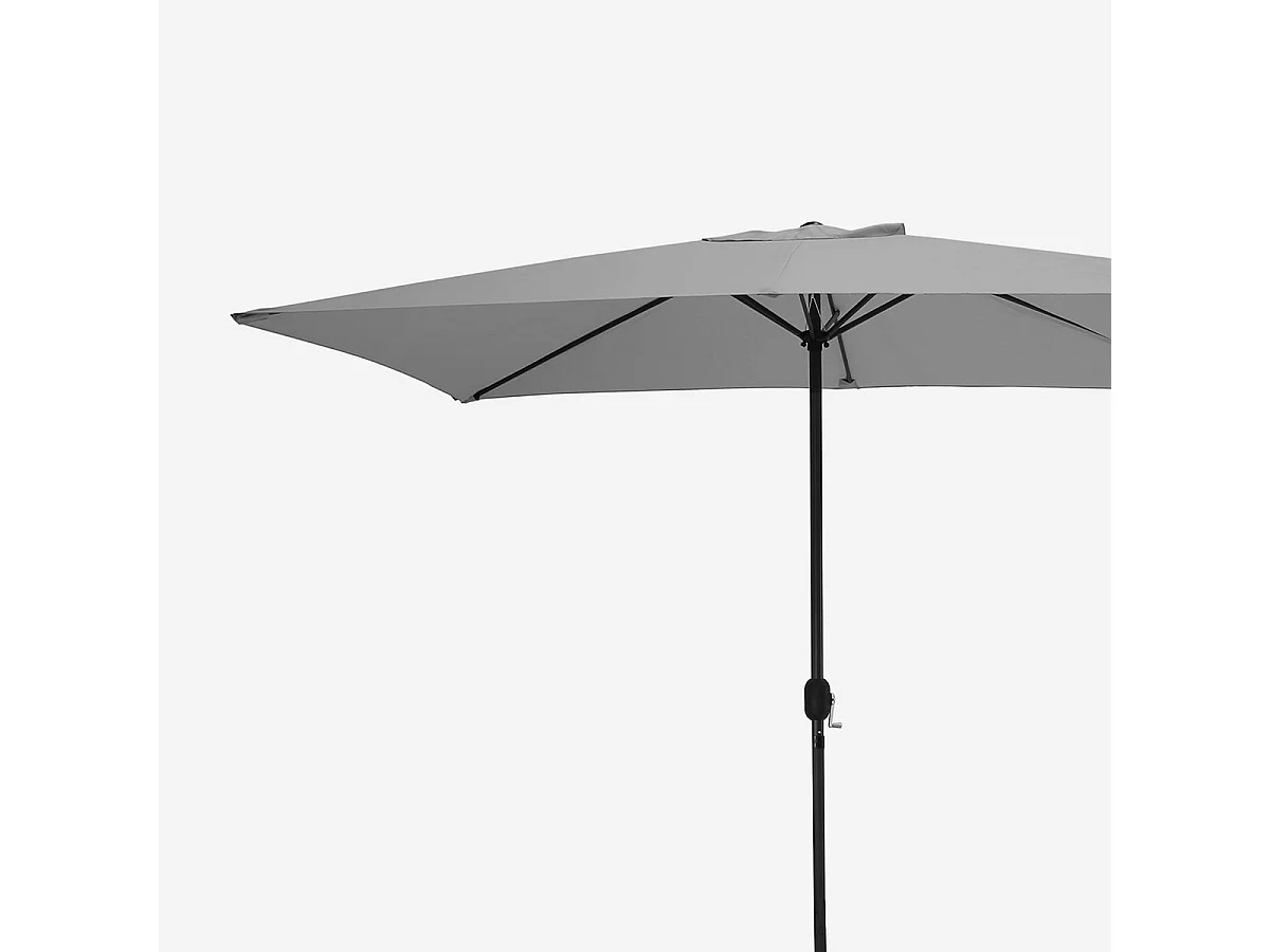Rechteckiger Gartenschirm 300x200 cm - Grau