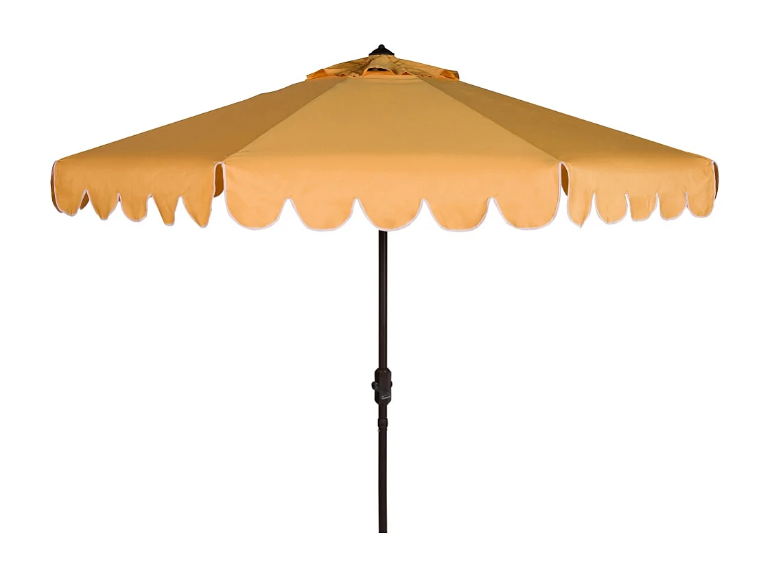 Parasol Jaune/Blanc OPEN: 256 x 256 X 251 CLOSE: 15 x 15 x 251 - Dorinda