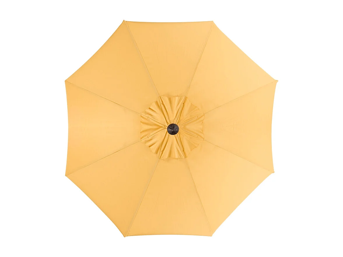 Parasol Jaune/Blanc OPEN: 256 x 256 X 251 CLOSE: 15 x 15 x 251 - Dorinda