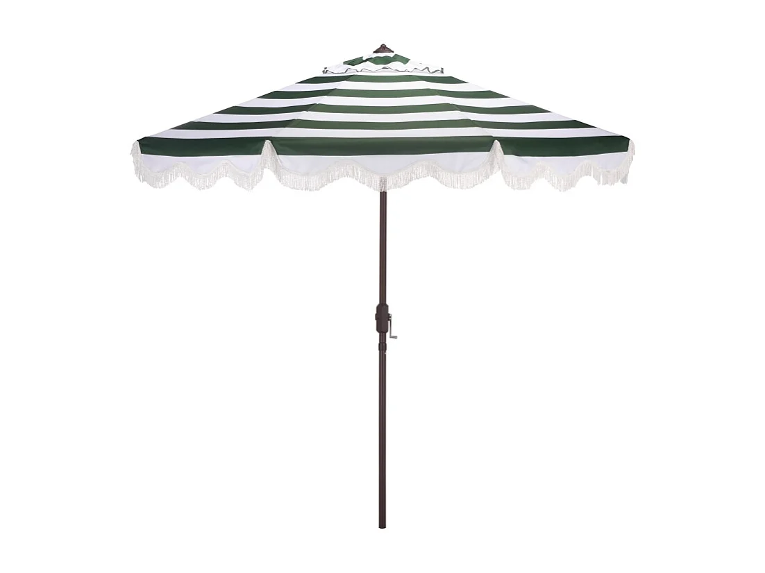 Parasol Vert chasseur/Rayure OPEN: 256 x 256 X 251 CLOSE: 15 x 15 x 251 - Thomas