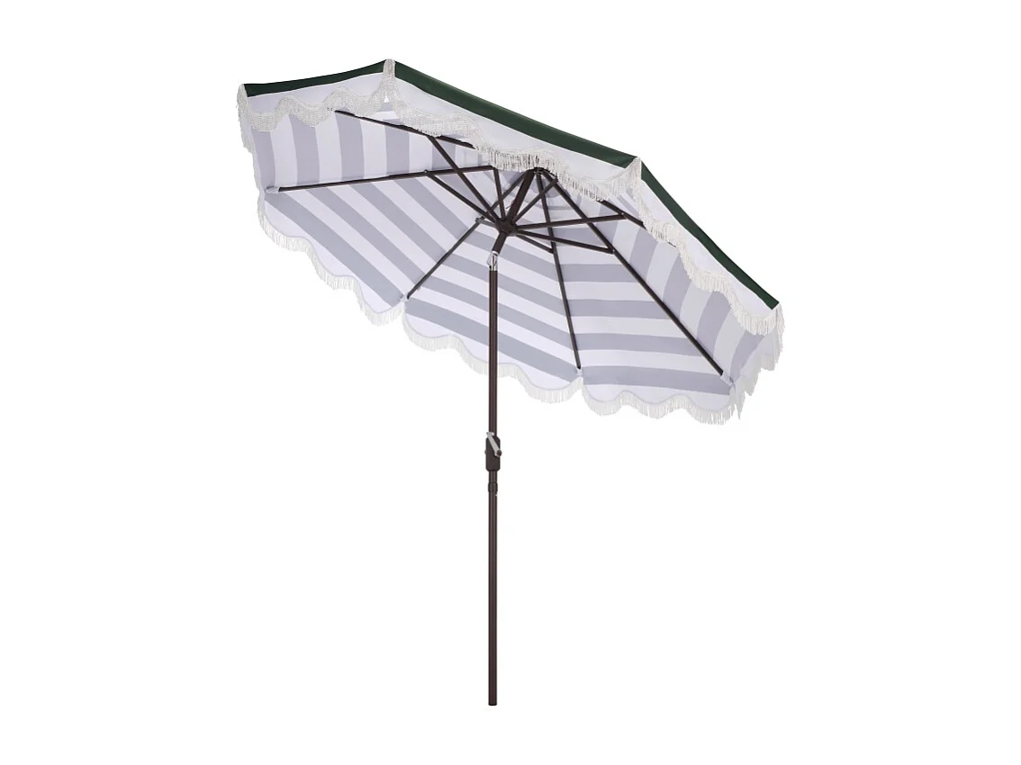 Parasol Vert chasseur/Rayure OPEN: 256 x 256 X 251 CLOSE: 15 x 15 x 251 - Thomas