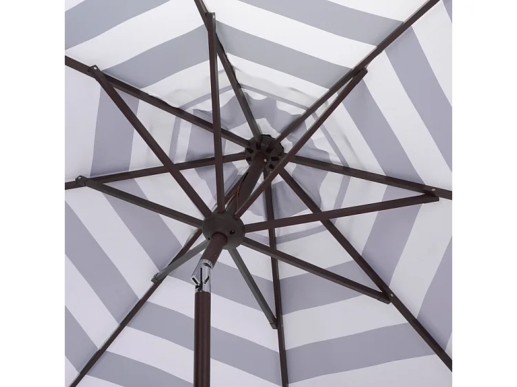 Parasol Vert chasseur/Rayure OPEN: 256 x 256 X 251 CLOSE: 15 x 15 x 251 - Thomas