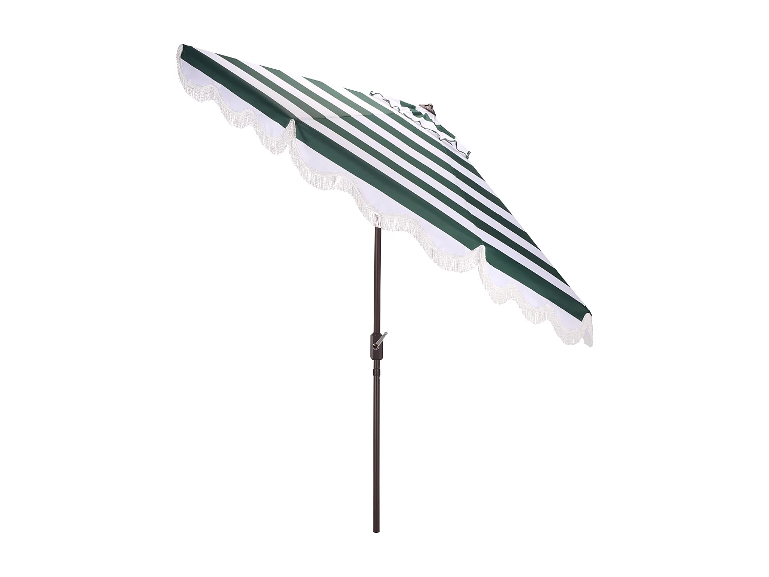 Parasol Vert chasseur/Rayure OPEN: 256 x 256 X 251 CLOSE: 15 x 15 x 251 - Thomas