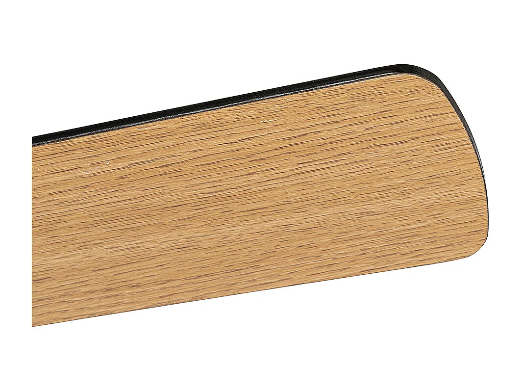 Ventilateur de plafond noir avec interrupteur à tirette 3 lumières - Mistral Vidro