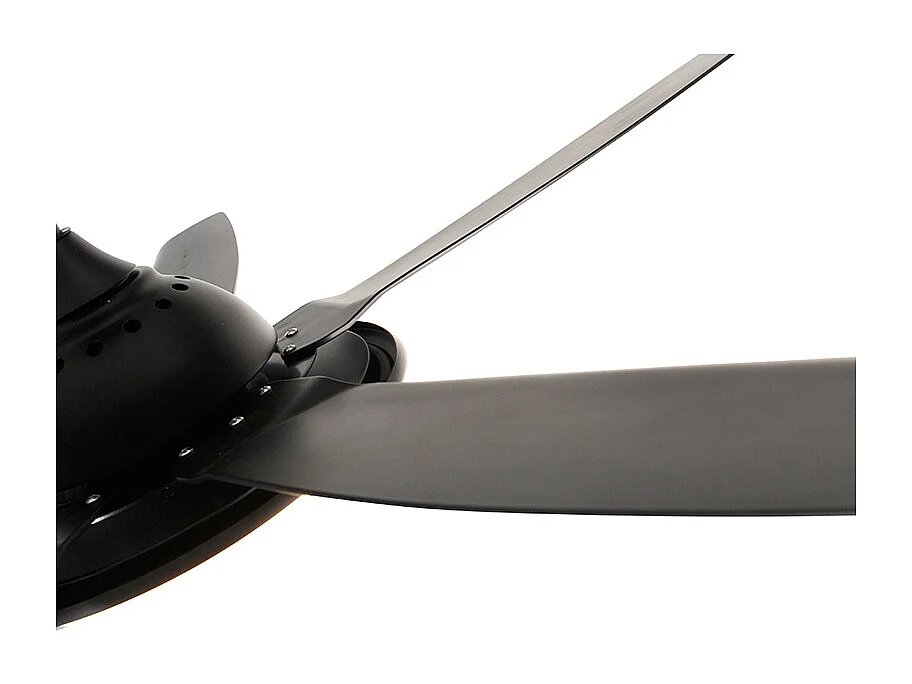 Ventilateur de plafond moderne noir avec télécommande avec LED - Vifte
