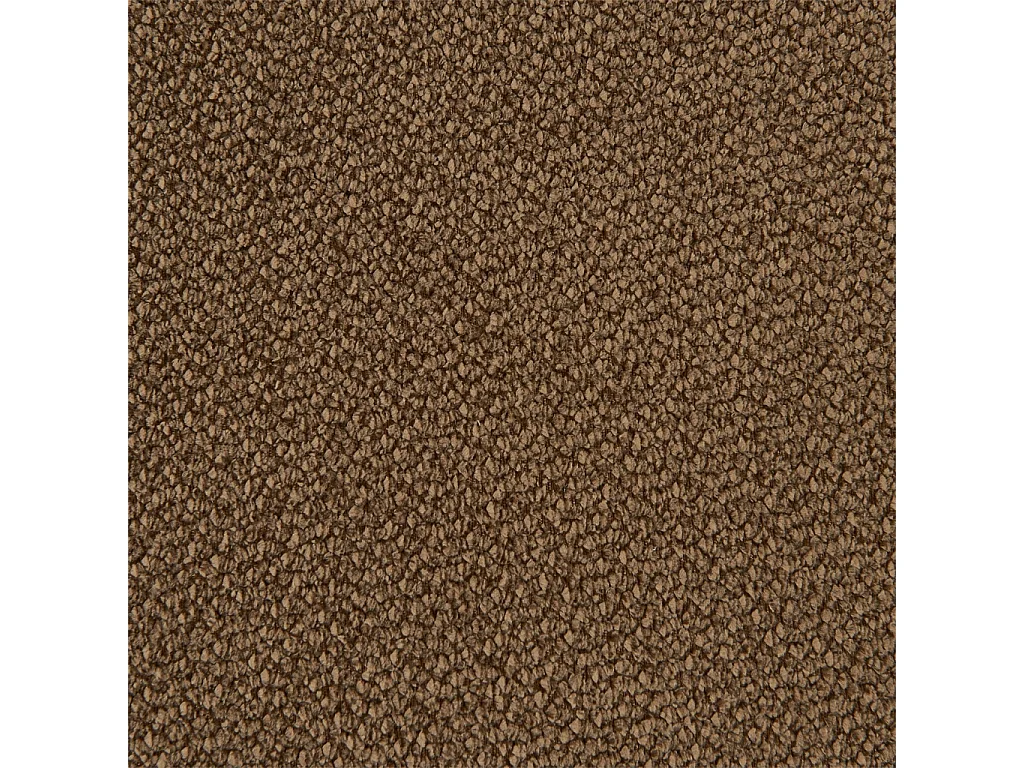 Canapé modulable tissu chenille 2 places marron - Movi