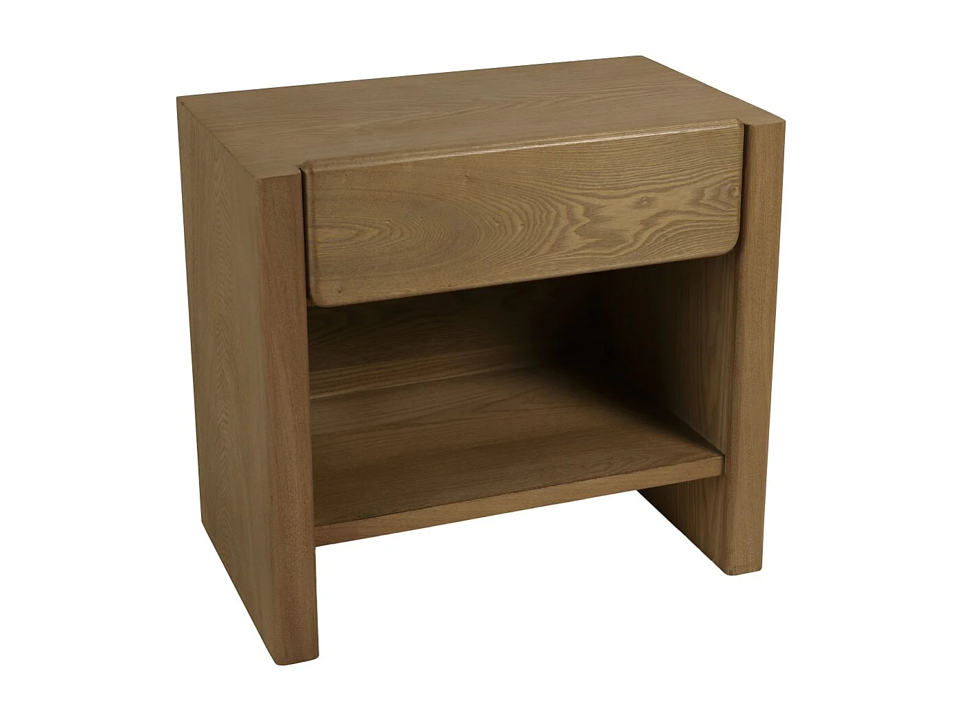 ELLA - Chevet couleur naturelle 1 tiroir design arrondi