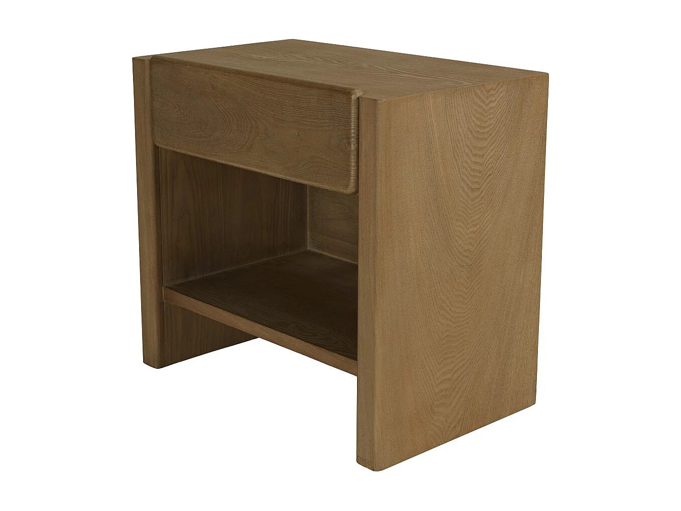 ELLA - Chevet couleur naturelle 1 tiroir design arrondi