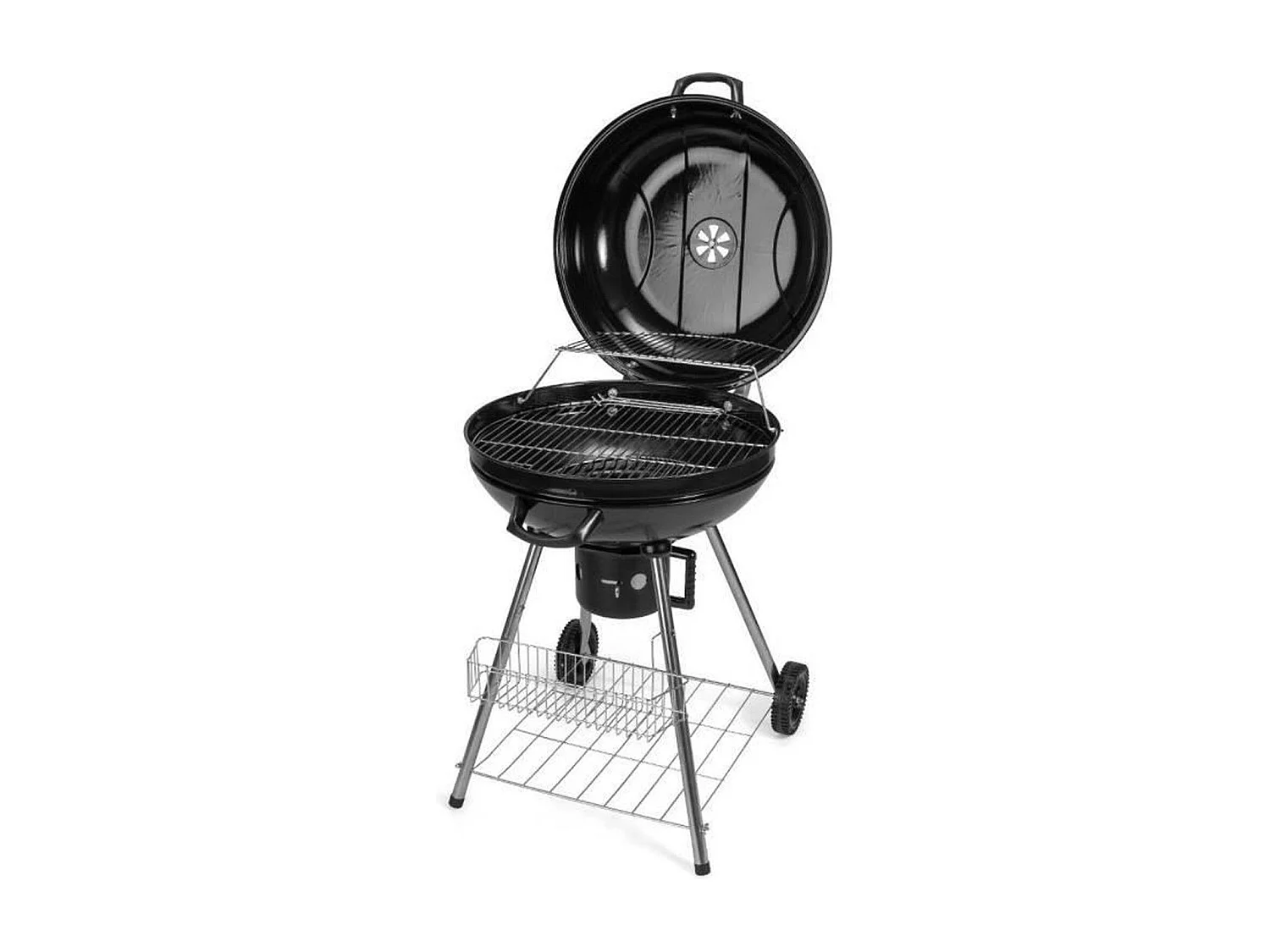 Fieldmann FZG 1004 Houtskoolbarbecue Ø 54,5 cm met Mobiel Karretje en Verstelbare Ventilatie