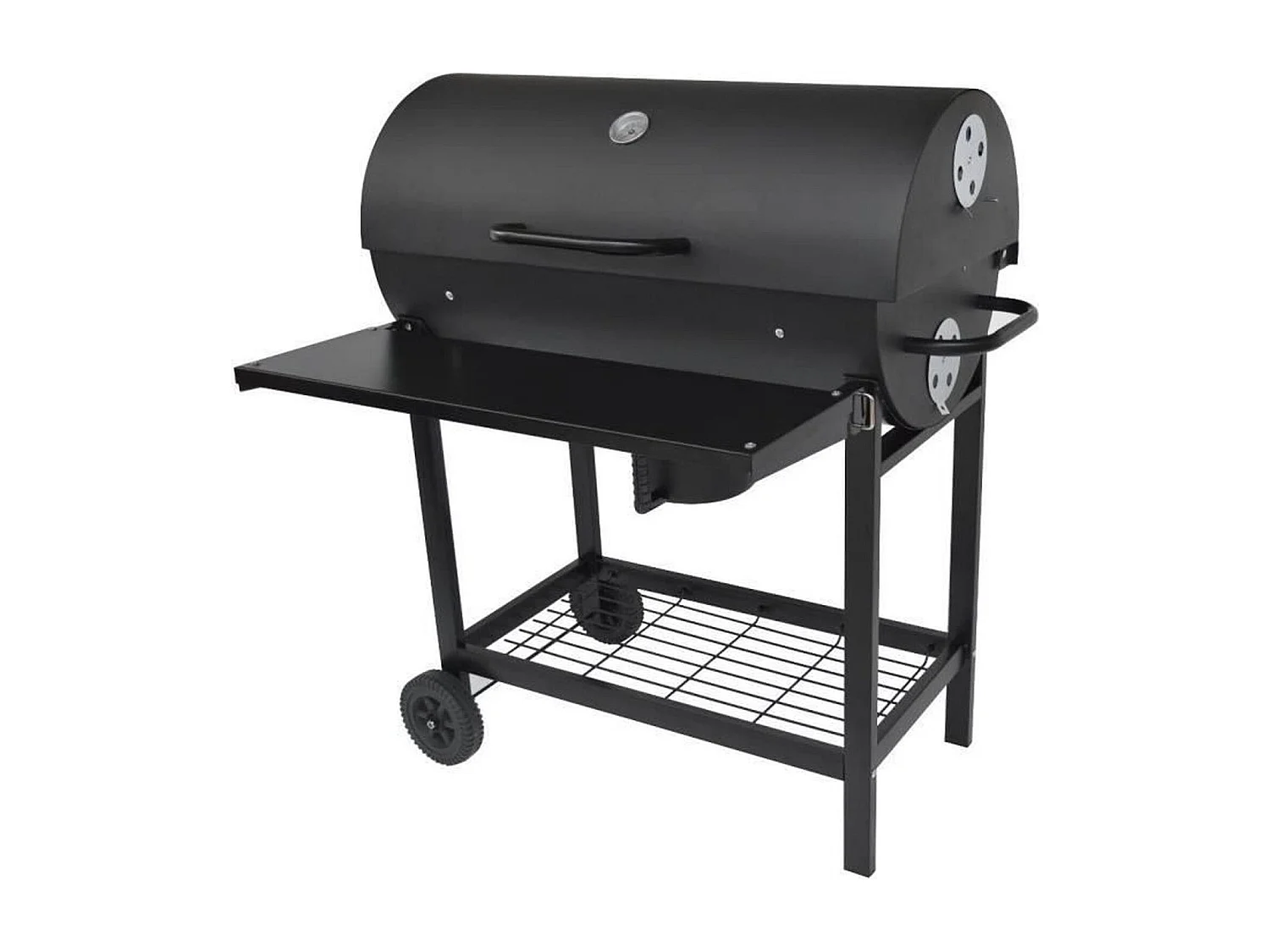 Fieldmann FZG 1007 Holzkohlegrill mit Thermometer, 72x42 cm Rost, Schwarz