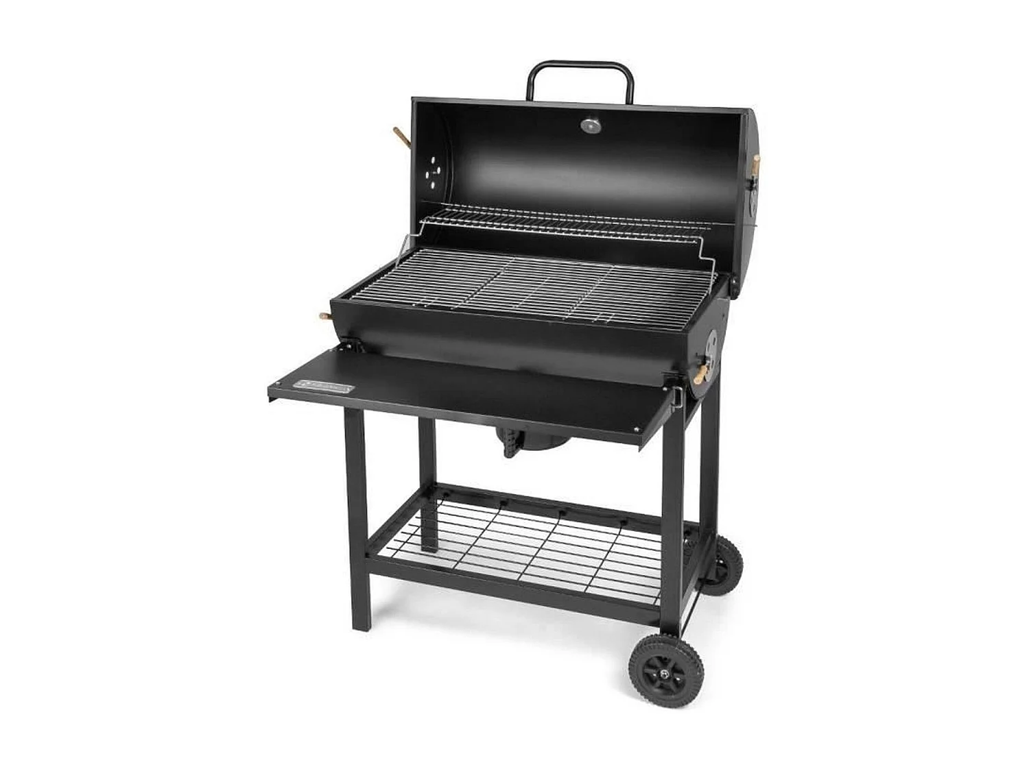 Fieldmann FZG 1007 Holzkohlegrill mit Thermometer, 72x42 cm Rost, Schwarz