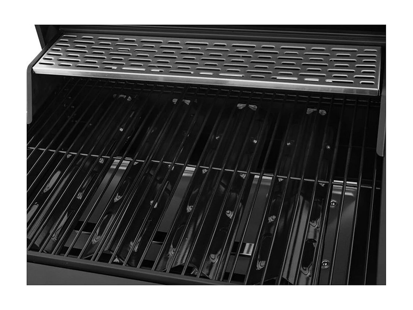 Cookingbox PAARL 4SB Gasgrill mit 4 Hauptbrennern + Seitenbrenner, Schwarz, 15 kW Leistung, Aufbewahrungstruhe