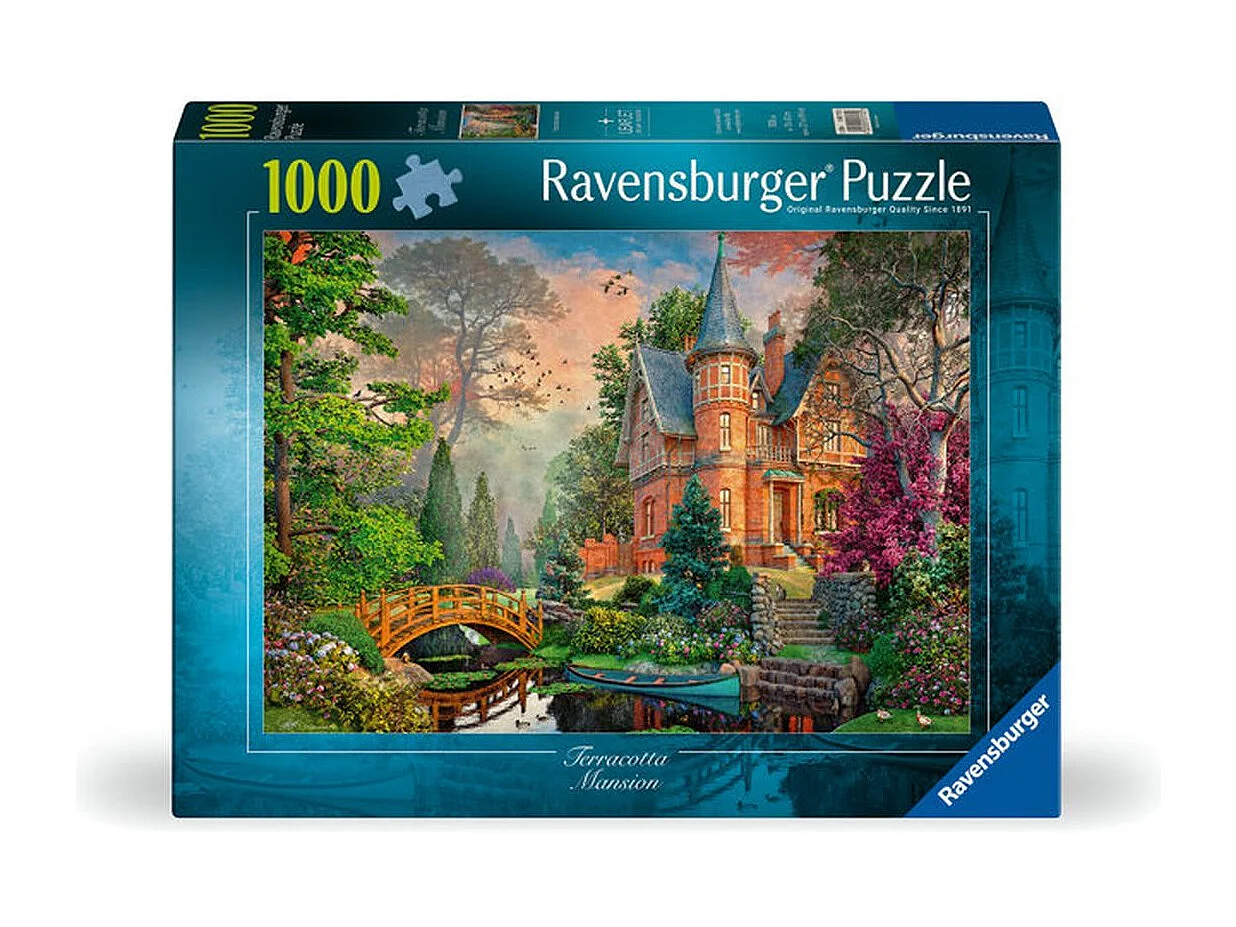 Ravensburger 1000-teiliges Terracotta Mansion Landschaftspuzzle für Erwachsene ab 14 Jahren mit präziser Verriegelung