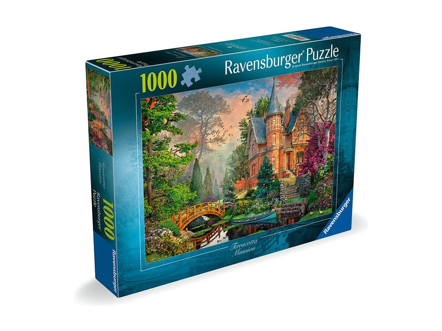 Ravensburger 1000-teiliges Terracotta Mansion Landschaftspuzzle für Erwachsene ab 14 Jahren mit präziser Verriegelung