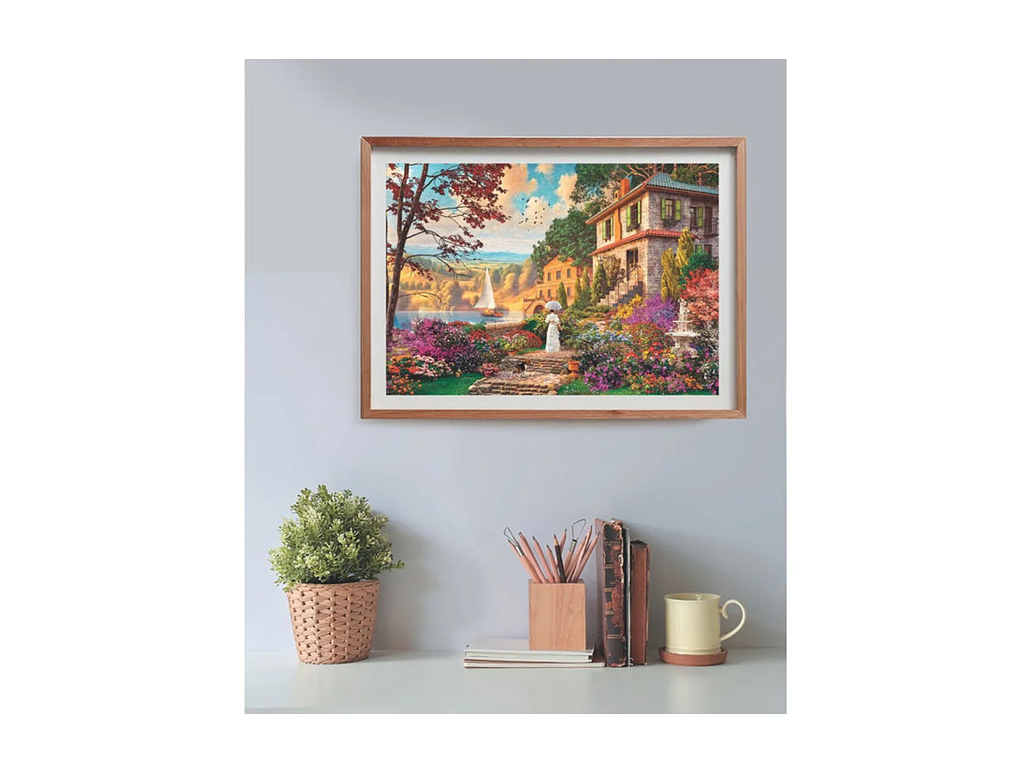 Clementoni Kompakt Puzzle 500 Teile Viktorianischer Spaziergang Landschaftsbild 49x36 cm
