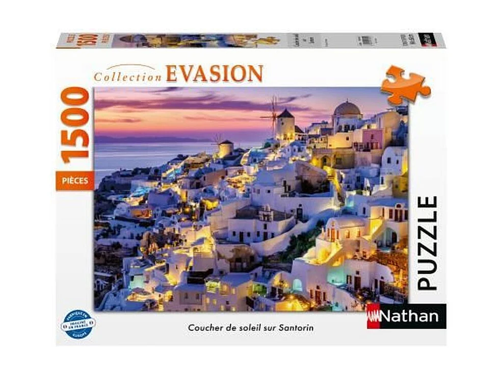Ravensburger Puzzle 1500 pièces - Santorini Sunset (Collection Évasion)
