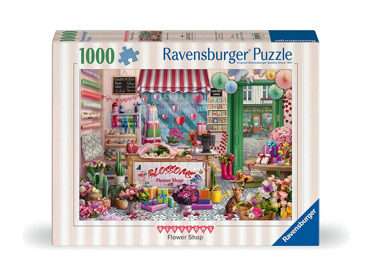 Ravensburger - Puzzle adulte 1000 pièces « La Boutique de Fleurs »