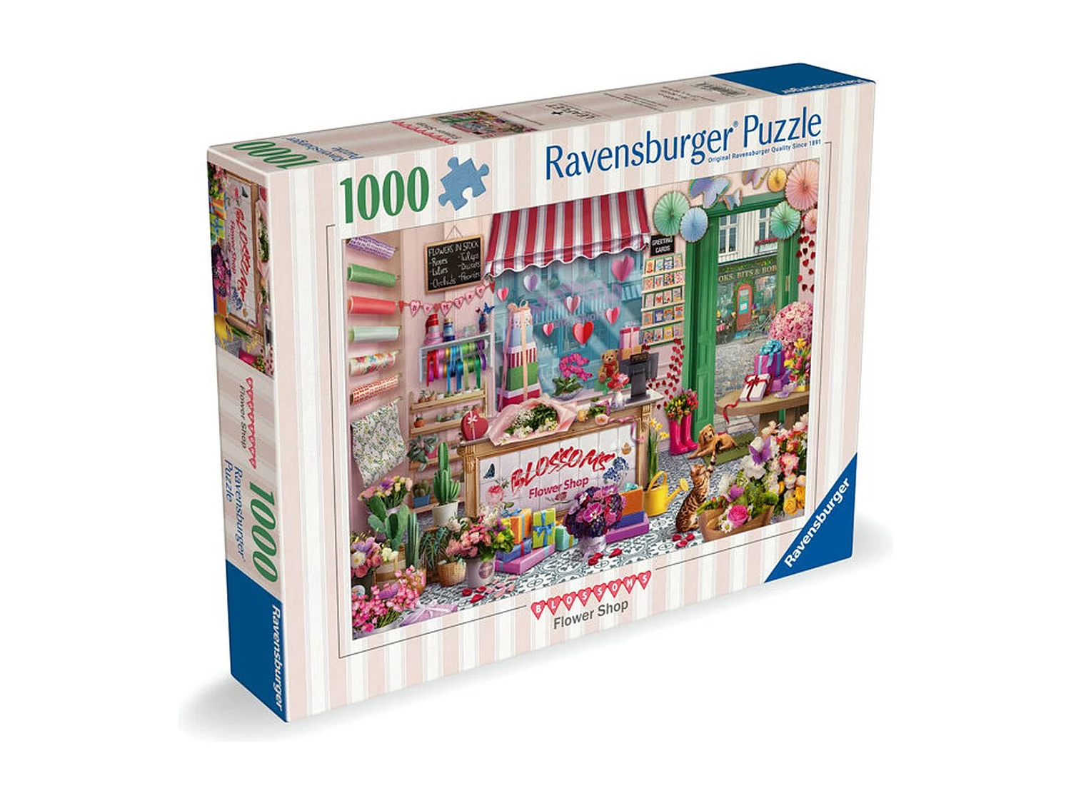 Ravensburger - Puzzle adulte 1000 pièces « La Boutique de Fleurs »